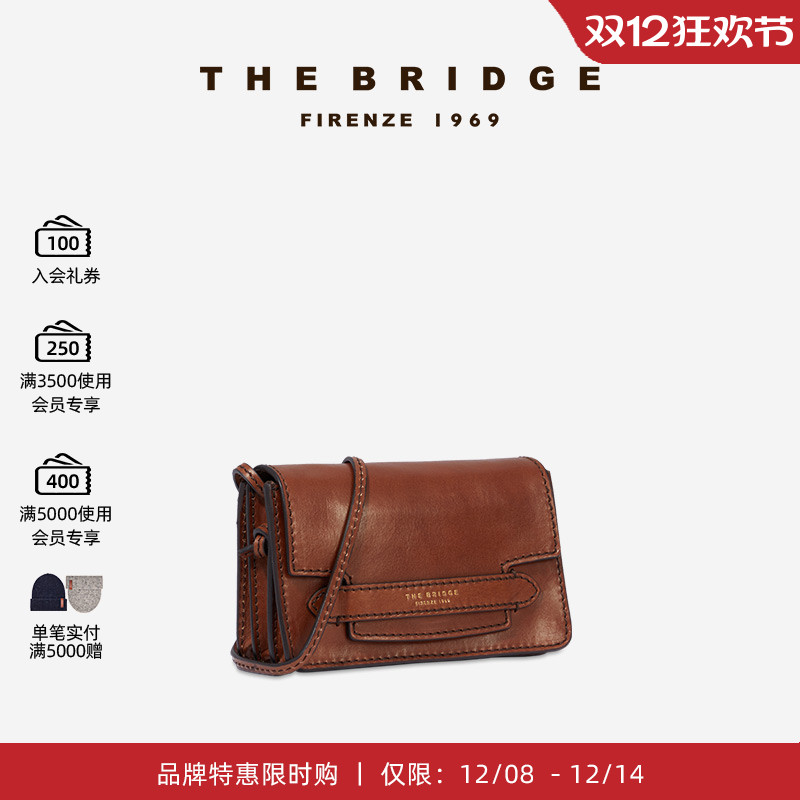 手工单肩包TheBridge斜挎复古