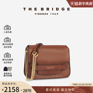 LUCREZIA系列手工牛皮女士小方包 桥牌 The Bridge