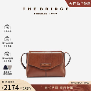 GLORIA系列手工牛皮植鞣工艺女士斜挎包 桥牌 The Bridge