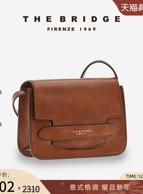 The Bridge/桥牌手工牛皮【新年礼物】女士真皮斜挎单肩包小方包