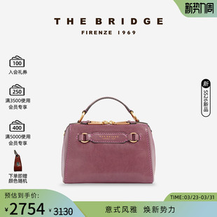 新品 桥牌 LAURA系列女精致复古小巧单肩手提波士顿包 Bridge The