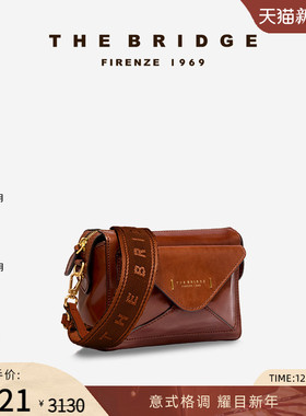 The Bridge/桥牌FRIDA系列女士牛皮精致小方包单肩包