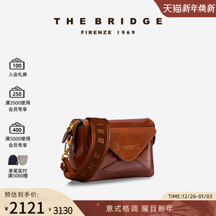 The 桥牌FRIDA系列女士牛皮精致小方包单肩包 Bridge