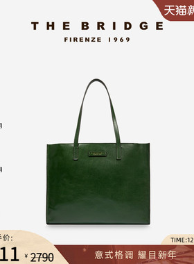 The Bridge//桥牌MIRRA系列手工【新年礼物】牛皮女士拉链托特包
