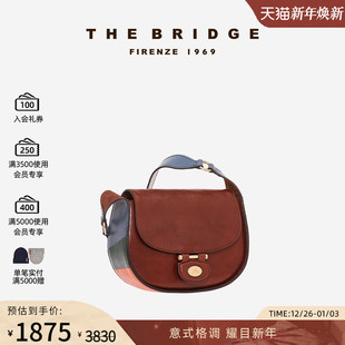 DORA系列女士手工牛皮植鞣工艺质感斜挎包单肩包 桥牌 The Bridge