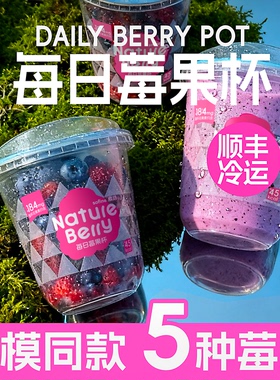 素坊冷冻莓果奶昔杯混合莓果冻草莓树莓冻干水果酸奶碗配料莓果杯