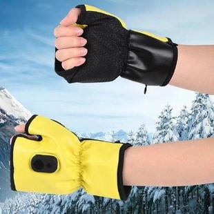 Rechargeable Electric Fingerless Gloves Cold Heating