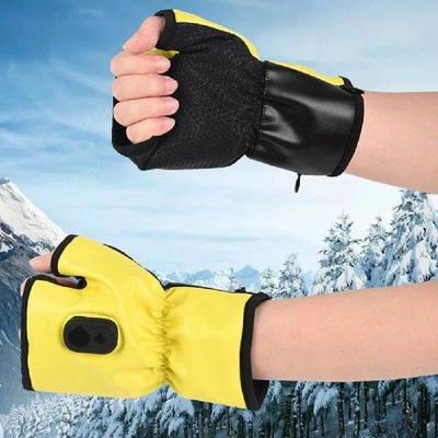 Electric Heating Gloves Fingerless Rechargeable Cold
