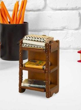 1/12 Dollhouse Miniature Storage Rack Shelf Pretend Play