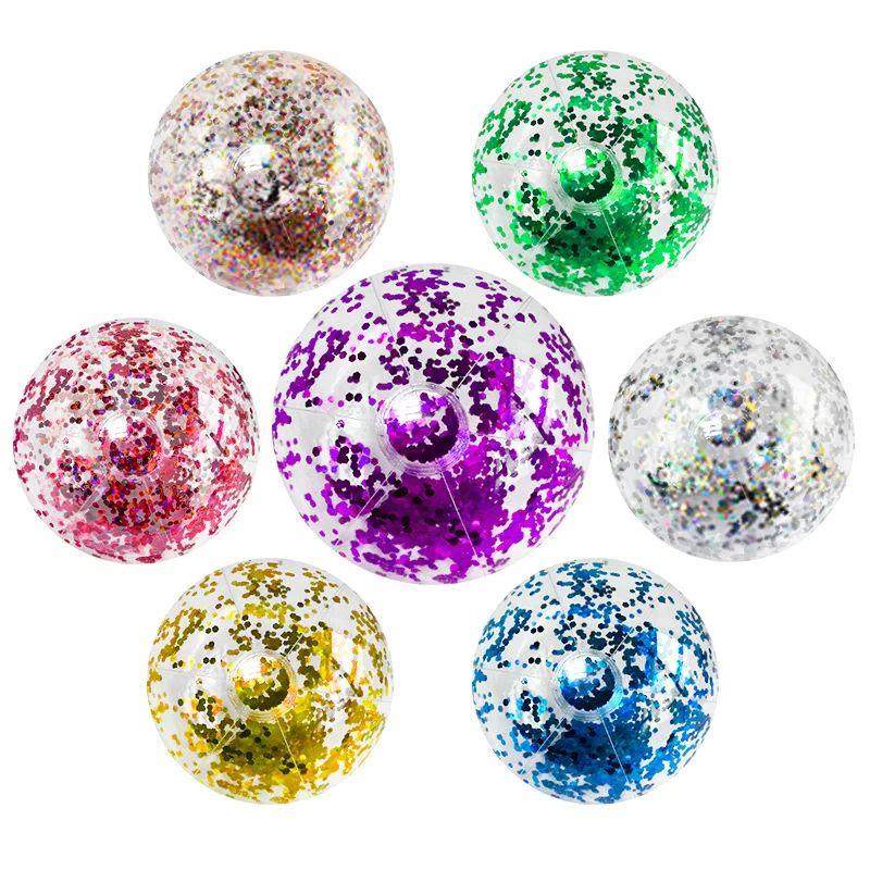 16 Inch Sequins Beach Ball Halloween Jumbo Pool Toys Balls G