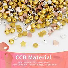 CCB Gold Silve Beads For Jewelry Making Diy Bracelets Set