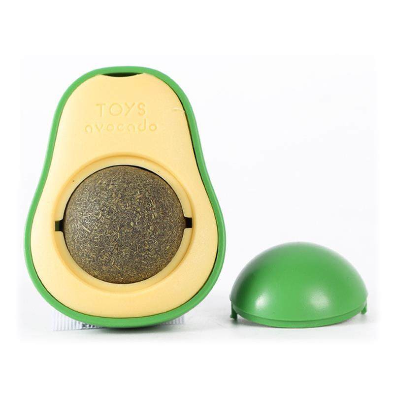 Cat Licking Toy Natural Catnip Wall stickup avocado style in