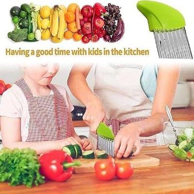 1 PCS Crinkle Cutter,Wavy Potato Knife,Crinkle Fry Cutter