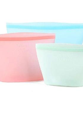 Food Storage Bag Silicone Reuseable Fresh-Keeping Sealing