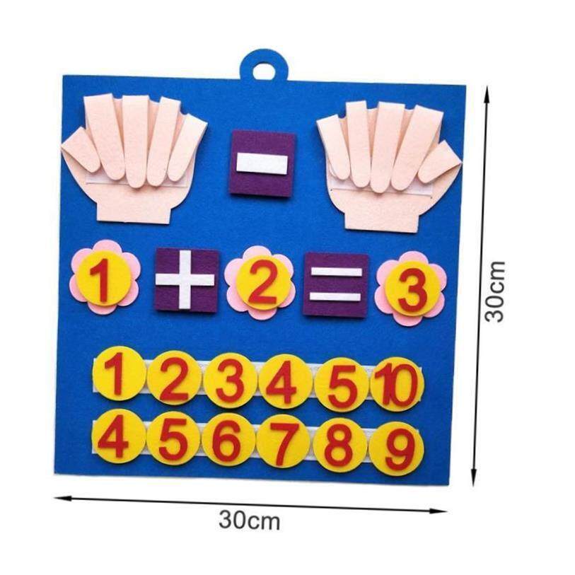 Felt Montessori Math Toy Children Finger Numbers Toys Kids E