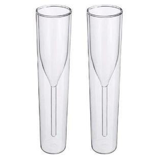 Walled for Stemless Flute Wine Champagne Double