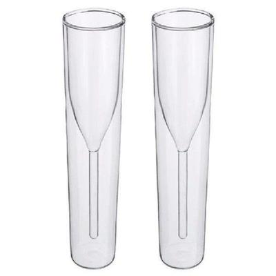 Double Walled Stemless Champagne Flute for Wine Champagne