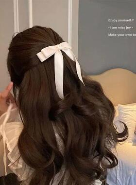 Fashion Cute Fabric Hair Bow Hairpin Women Ribbon Hair Clips