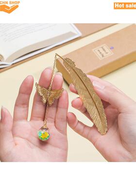 Metal feather bookmark Gifts for teacher lady Gift Christmas