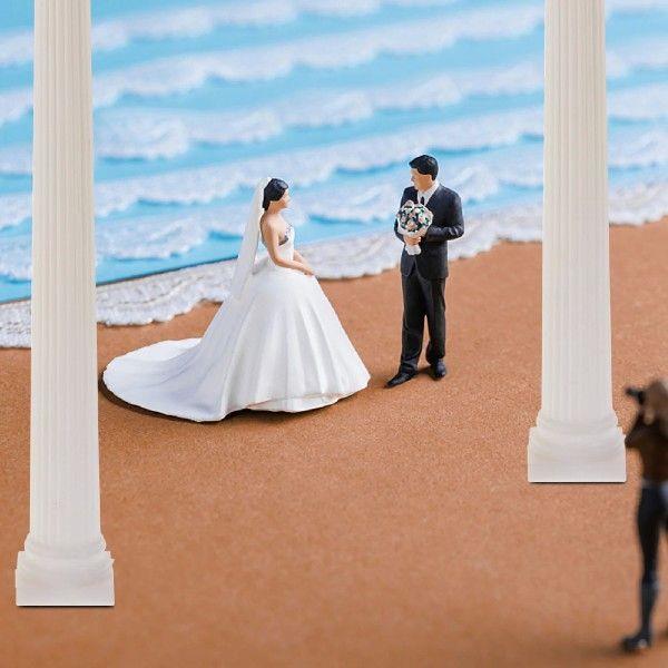 6 Pcs Column Roman Statue Decoration Pillar Entry Way