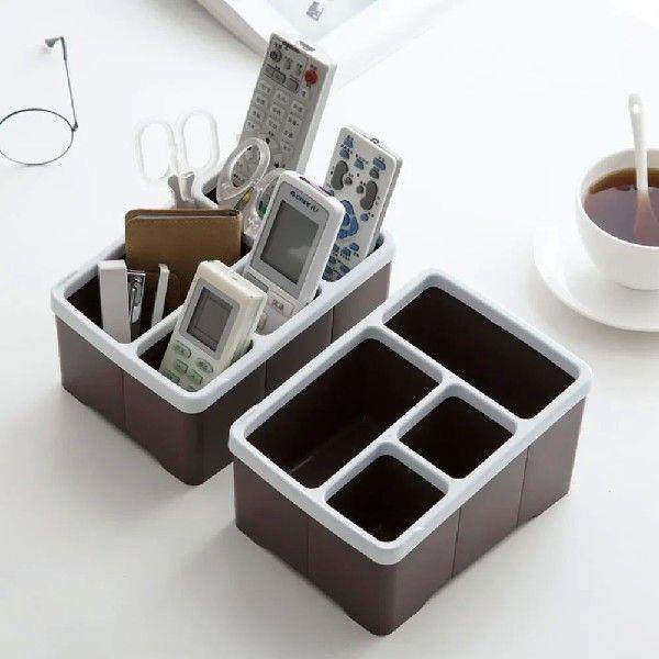 Remote Control Holder 4 Compartments Organizer Holder Stand