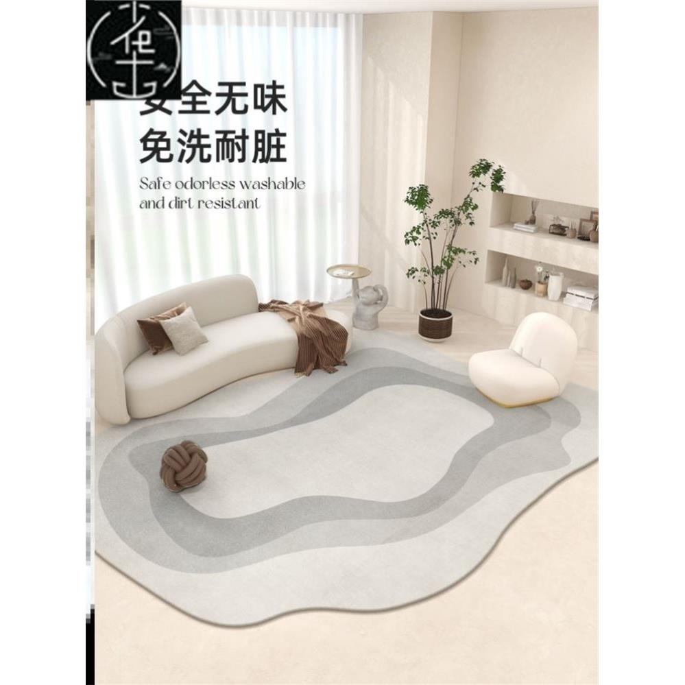 Living room rug shaped sofa bedroom floor mat carpet 地毯