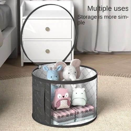 Foldable Hat Storage Bucket Large Capacity Transparent Brim