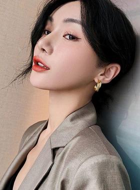 s925 Silver Needle Light luxury earrings temperament studs