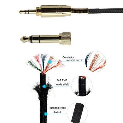 Poyatu耳机维修线材1.2M耳机延长线2M高品质音讯线亚克力吊饰配件