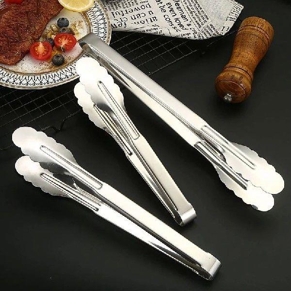 Stainless Steel Food Tongs Kitchen Access Utensils Buffet