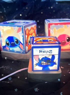 Lilo & Stitch Night Light Handmade DIY Bedside Lamp LED Nigh