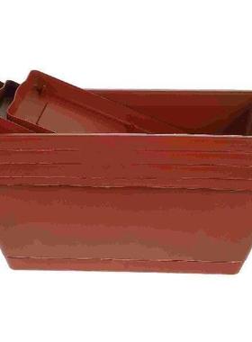 4 Pcs Rectangular Flower Pot Pots Indoor Plant Planter Vase