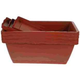 4 Pcs Rectangular Flower Pot Pots Indoor Plant Planter Vase