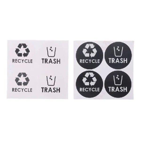 Recycle Trash Symbol Vinyl Lettering Decals Sticker For