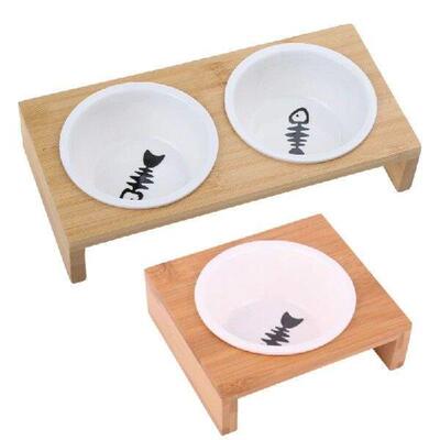 Feeding Drinking Dish Large Capacity for Cat Dog