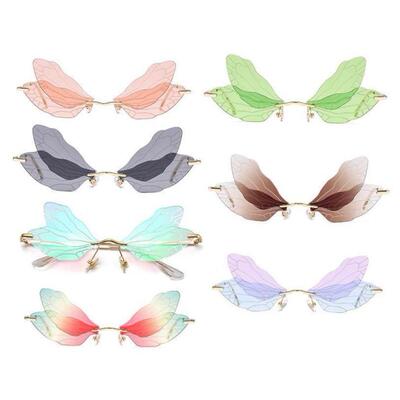 Vintage Wings Sun Glasses Fashion Luxury Men Women Metal
