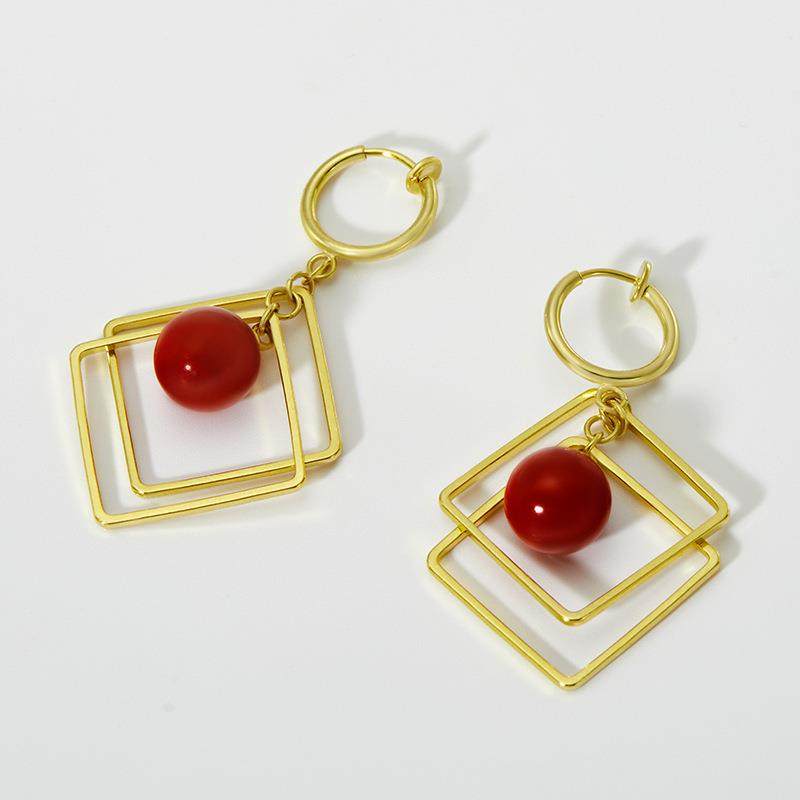 Cold wind ear clip without ear hole female temperament fashi