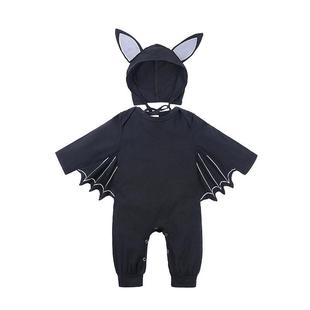 Bat Costume Cosplay Halloween Jumpsuit Black Romper Inf Baby