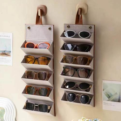 2/3/4/5/6 Grids Sunglasses Organizer Travel Storage Box for