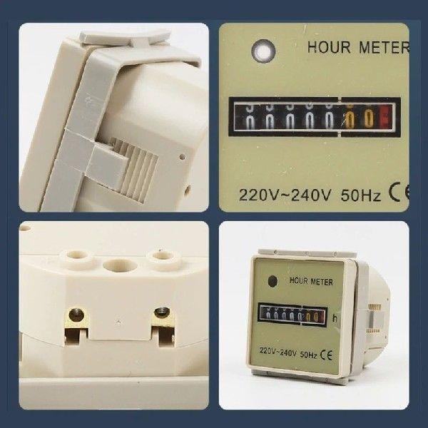 Industrial Hour Meter 220V-240V 50Hz Timers Counter Air