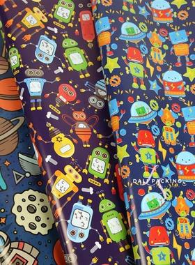 wrapping paper astronaut children gift wrapper礼品包装纸男孩