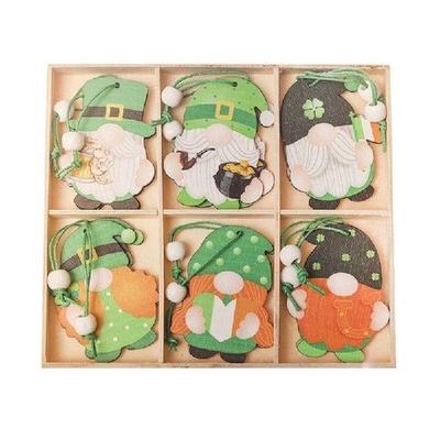 12Pcs Patricks Day Decoration Dwarf Pendant with Hanging