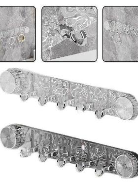 1pc Suction Cup 5 Hook For Bathroom Towel Rack Plastic