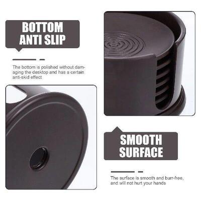Coaster Set Retro Tea Cup Mat Non Slip Heat Insulation Pad