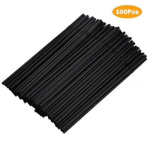 100-1500PCS Colourful Drinking Straws Flexible Plastic