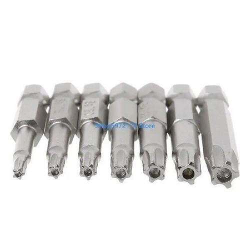 Y3NB 7Pcs Star Drill Bits Screwdriver Shank Hand Tools