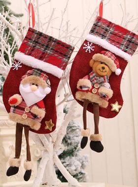 Christmas stocking pendant doll Christmas stocking圣诞袜