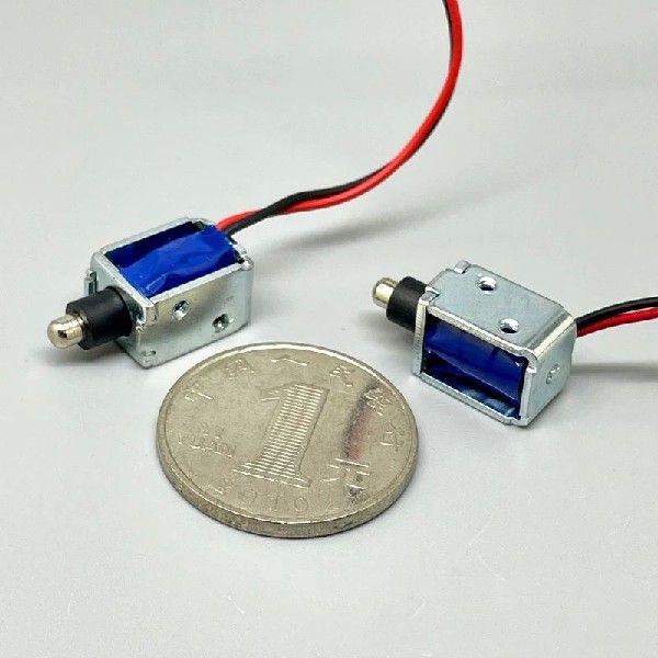 Open Frame Mini Push Pull Solenoid Electromagnet, DC 5V 3mm