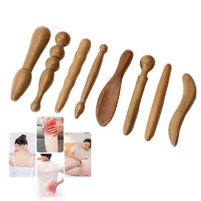 1Pcs Sandalwood Acupoint Stick Dial Stick Massage Stick