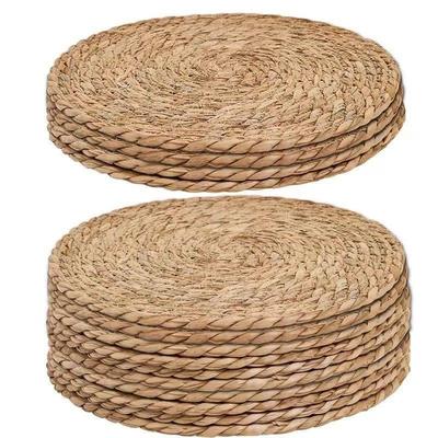 Pot Mats Handwoven Rattan Placemats Round Heat Insulation
